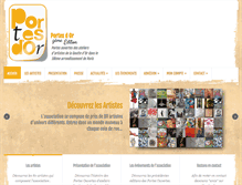 Tablet Screenshot of portesdor.fr
